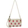 The Sak Vita Small Crochet Wristlet Purse – Hand Crochet Women’s Clutch for Everyday & Travel – Mini Handbag With Card Slots, Zipper Closure & Pockets – Natural Strawberries