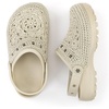 The Sak Bolo Clog Shoe – Women’s Slip On Crochet Sandal for Indoor & Outdoor Use, Lightweight Comfortable Mule Shoes(Natural Medallion)