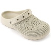 The Sak Bolo Clog Shoe – Women’s Slip On Crochet Sandal for Indoor & Outdoor Use, Lightweight Comfortable Mule Shoes(Natural Medallion)