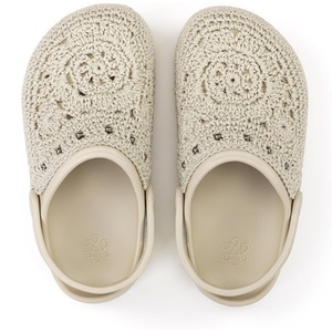 The Sak Bolo Clog Shoe – Women’s Slip On Crochet Sandal for Indoor & Outdoor Use, Lightweight Comfortable Mule Shoes(Natural Medallion)