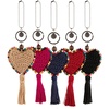 The Sak Back to Bali Heart Dangle in Hand-Crochet, Decorative Keychain, Bamboo