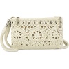 The Sak Vita Small Crochet Wristlet Purse – Hand Crochet Women’s Clutch for Everyday & Travel – Mini Handbag With Card Slots, Zipper Closure & Pockets – Natural Medallion