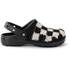 The Sak Bolo Clog Shoe – Women’s Slip On Crochet Sandal for Indoor & Outdoor Use, Lightweight Comfortable Mule Shoes(Black Check)