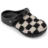 The Sak Bolo Clog Shoe – Women’s Slip On Crochet Sandal for Indoor & Outdoor Use, Lightweight Comfortable Mule Shoes(Black Check)