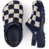 The Sak Bolo Clog Shoe – Women’s Slip On Crochet Sandal for Indoor & Outdoor Use, Lightweight Comfortable Mule Shoes(Denim Check)
