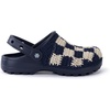 The Sak Bolo Clog Shoe – Women’s Slip On Crochet Sandal for Indoor & Outdoor Use, Lightweight Comfortable Mule Shoes(Denim Check)