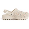 The Sak Bolo Clog Shoe – Women’s Slip On Crochet Sandal for Indoor & Outdoor Use, Lightweight Comfortable Mule Shoes(Ecru Multi Beads)