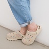 The Sak Bolo Clog Shoe – Women’s Slip On Crochet Sandal for Indoor & Outdoor Use, Lightweight Comfortable Mule Shoes(Ecru Multi Beads)