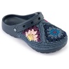 The Sak Bolo Clog Shoe – Women’s Slip On Crochet Sandal for Indoor & Outdoor Use, Lightweight Comfortable Mule Shoes(Maritime Multi Patch)