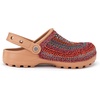 The Sak Bolo Clog Shoe – Women’s Slip On Crochet Sandal for Indoor & Outdoor Use, Lightweight Comfortable Mule Shoes(Sunset Stripe)
