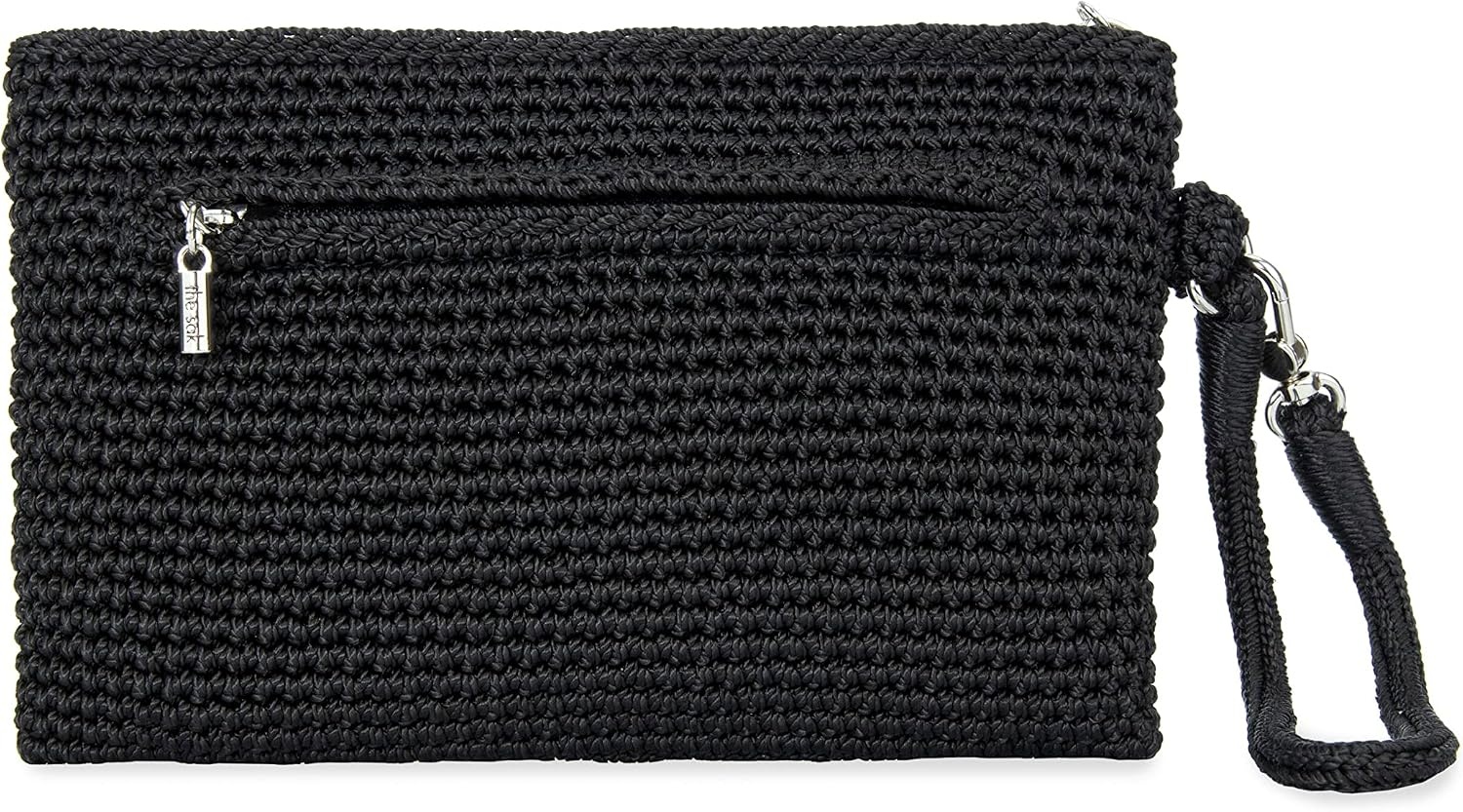 image:imageThe Sak Vita Small Crochet Wristlet PurseBlack