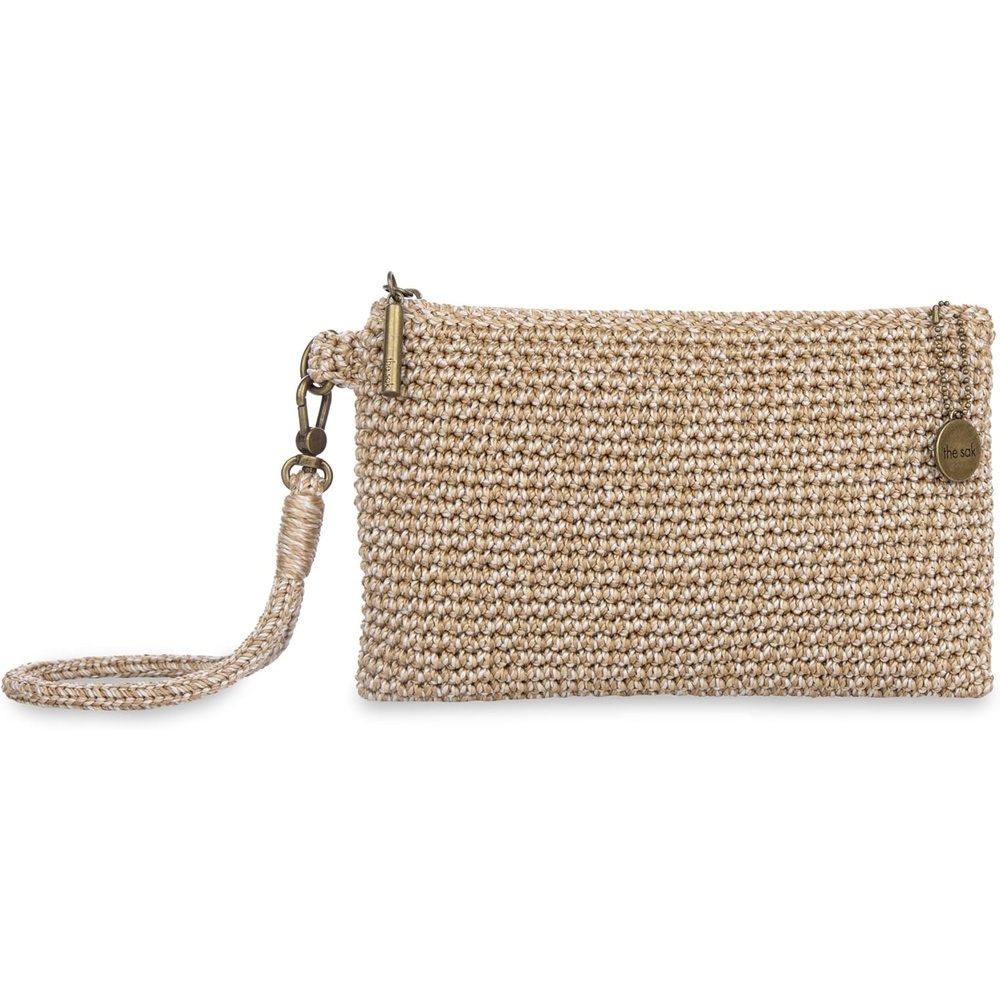image:imageThe Sak Vita Small Crochet Wristlet PurseBamboo Static