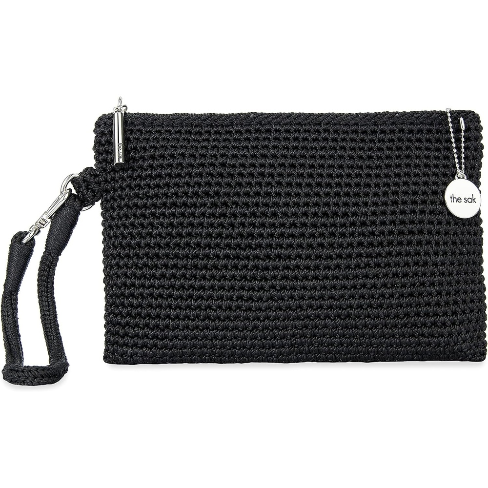 image:imageThe Sak Vita Small Crochet Wristlet PurseBlack