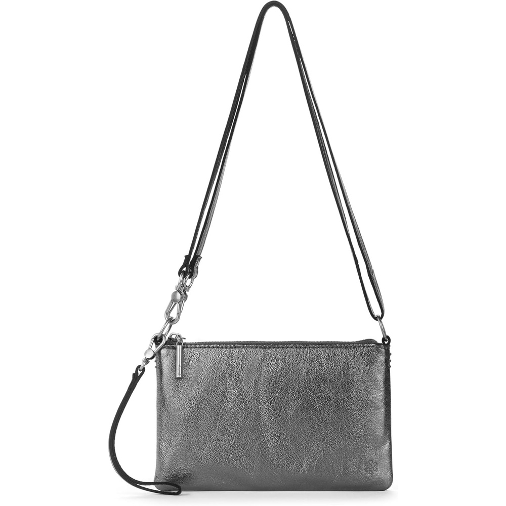 image:imageThe Sak Vita Small Crochet Wristlet PurseGunmetal