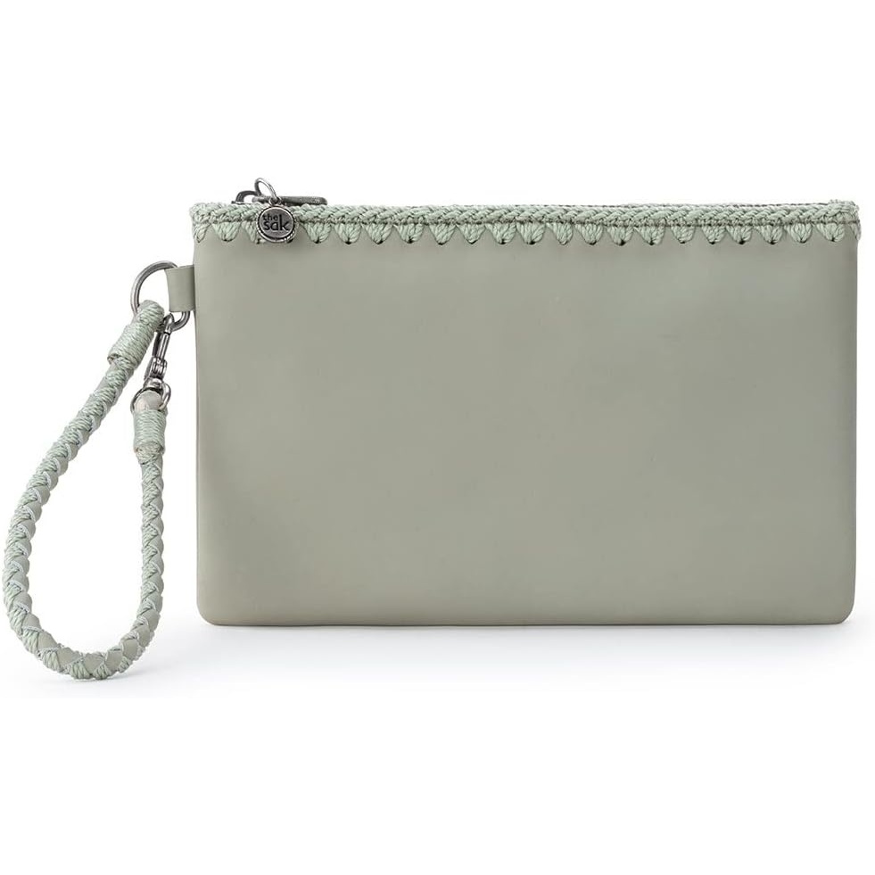 image:imageThe Sak Vita Small Crochet Wristlet PurseMeadow Leather