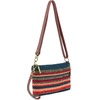 The Sak Vita Small Crochet Wristlet Purse – Hand Crochet Women’s Clutch for Everyday & Travel – Mini Handbag With Card Slots, Zipper Closure & Pockets – Woodland Stripe