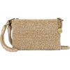 The Sak Vita Small Crochet Wristlet Purse – Hand Crochet Women’s Clutch for Everyday & Travel – Mini Handbag With Card Slots, Zipper Closure & Pockets – Bamboo Static