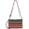 The Sak Vita Small Crochet Wristlet Purse – Hand Crochet Women’s Clutch for Everyday & Travel – Mini Handbag With Card Slots, Zipper Closure & Pockets – Woodland Stripe