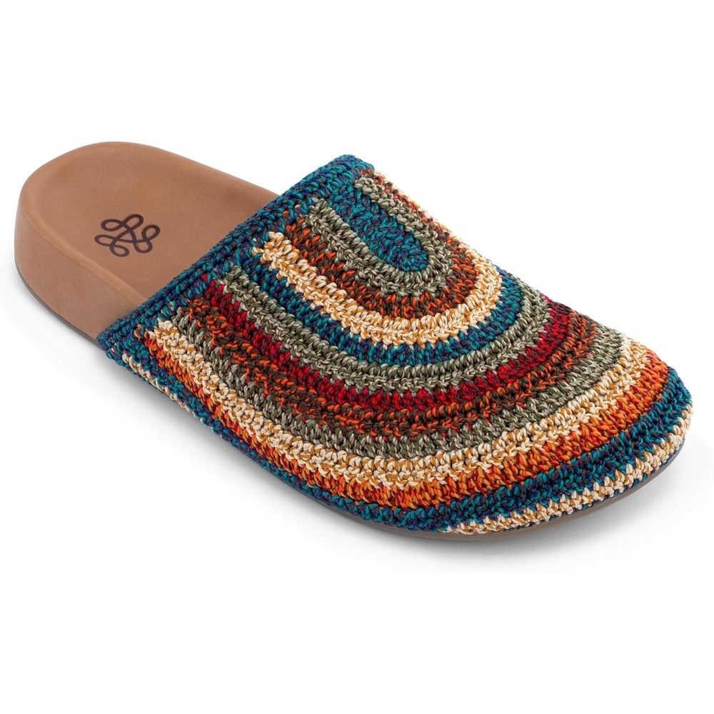 image:imageThe Sak Bolinas Clog Womens Slip On Mule Shoes Cushioned ComfortWoodland Stripe